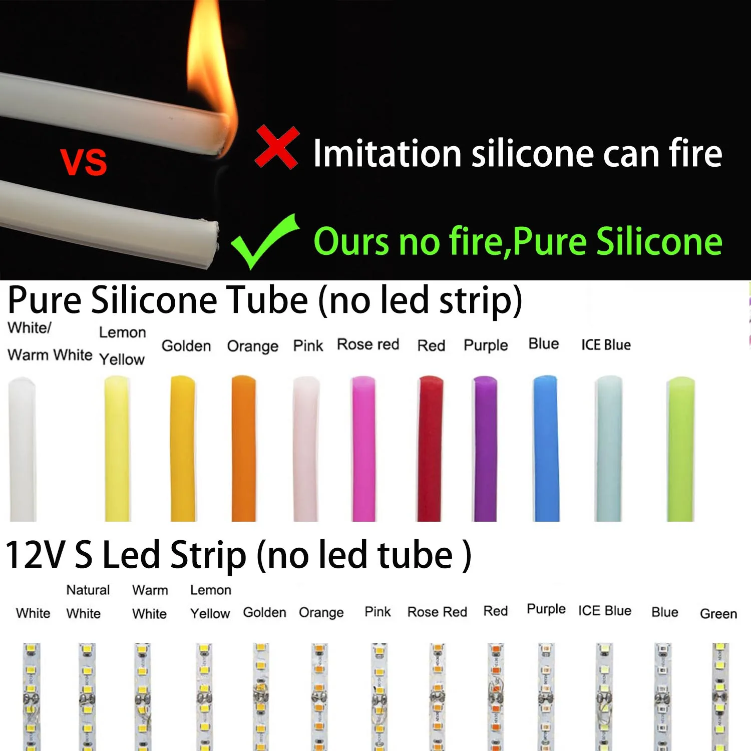 DC12V DIY Strip tabung Neon silikon terpisah SMD3528 120Leds s-dapat ditekuk baru Led fleksibel pita untuk LED tanda Neon tahan air IP67