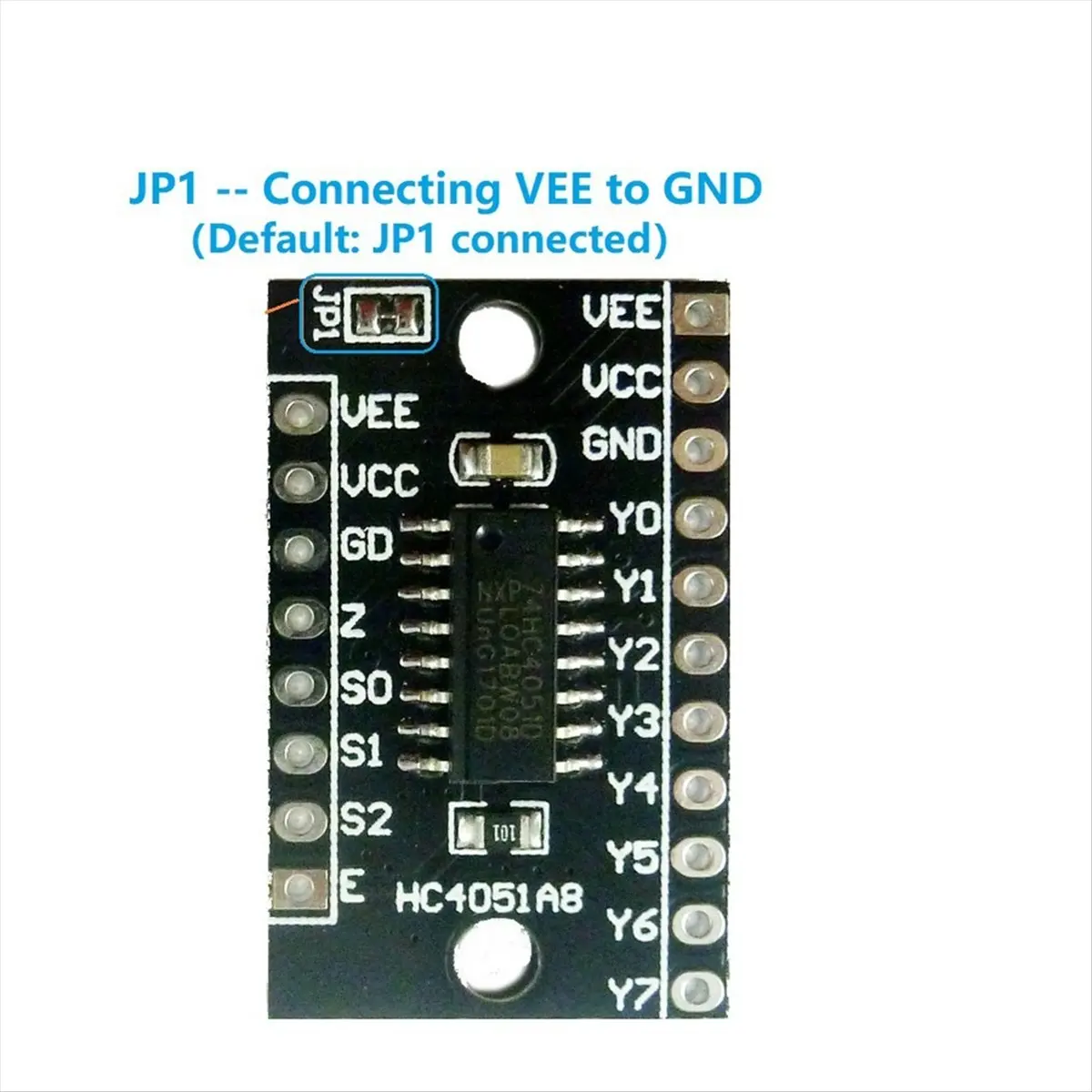 AAAE 8-Channel Analog Multiplexer/Demultiplexer HC4051A8 74HC4051 Module for Breadboard