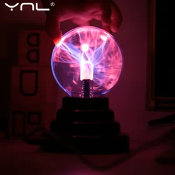 3/4/5/6 Inch Magic Plasma Ball Lamp Electric Lamp Night Light Glass Plasma Light Bedroom Decor Kids Gifts Novelty Plasma Lamp
