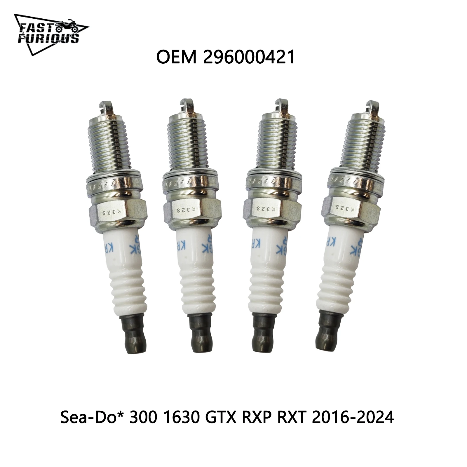 

Spark Plugs KR9E-G for SeaDo* GTX 300 RXP-X RXT-X 296000407 420297947 296000421 2016-2024