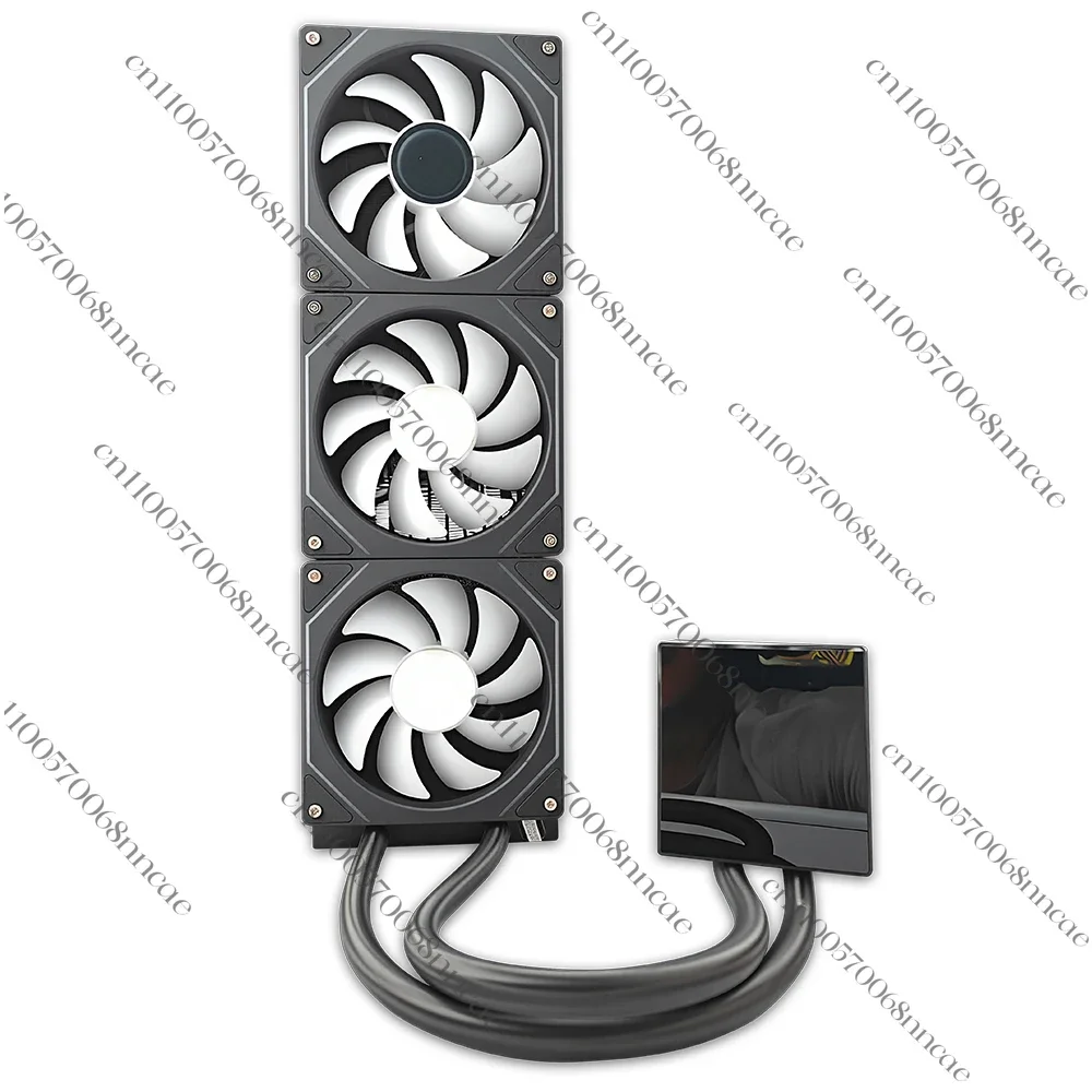 ARGB Liquid CPU Cooler AIO White 360mm Water Cooling Radiator with IPS LCD Display 4Pin Connector