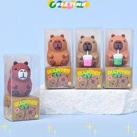 Cute Cartoon Capybara Pencil Sharpener Pencil Cutting Tools School Supplies Student Stationery Classroom Teacher Rewards Gifts