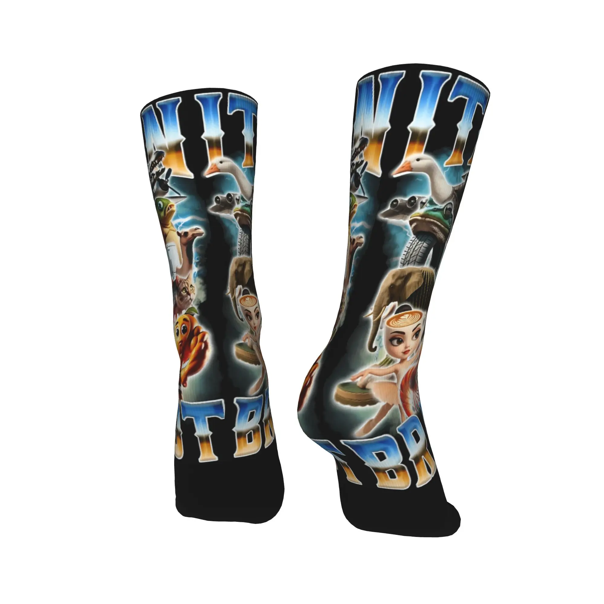 الإيطالية Brainrot الإيطالية Brainrot مضحك الميمات الجوارب عدم الانزلاق جوارب الرجال عالية الجودة الدراجات الجوارب الخريف مضحك تصميم الجوارب #4