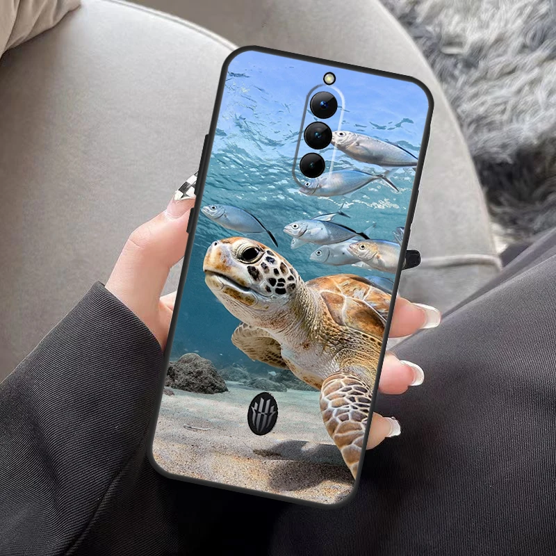 حافظة سلحفاة كرتونية لطيفة لهاتف ZTE Nubia Red Magic 11 10 Air 8 8S 9 9S 10S Pro Plus 5G 6R 7 6 7S 6S Pro غطاء خلفي