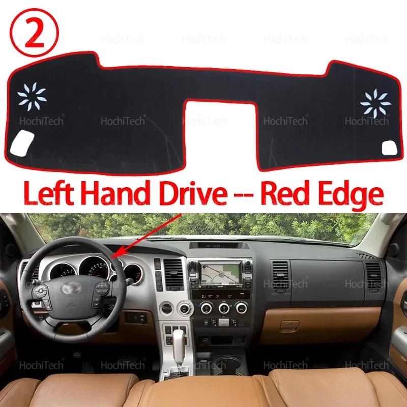 Armaturenbrett Abdeckung Bord Anti-Rutsch-Matte Schützen Pad Auto Sonnenschirm Teppich Teppich Für Toyota Tundra 2007-2013 Toyota Sequoia 2008-2017 – Detail 10