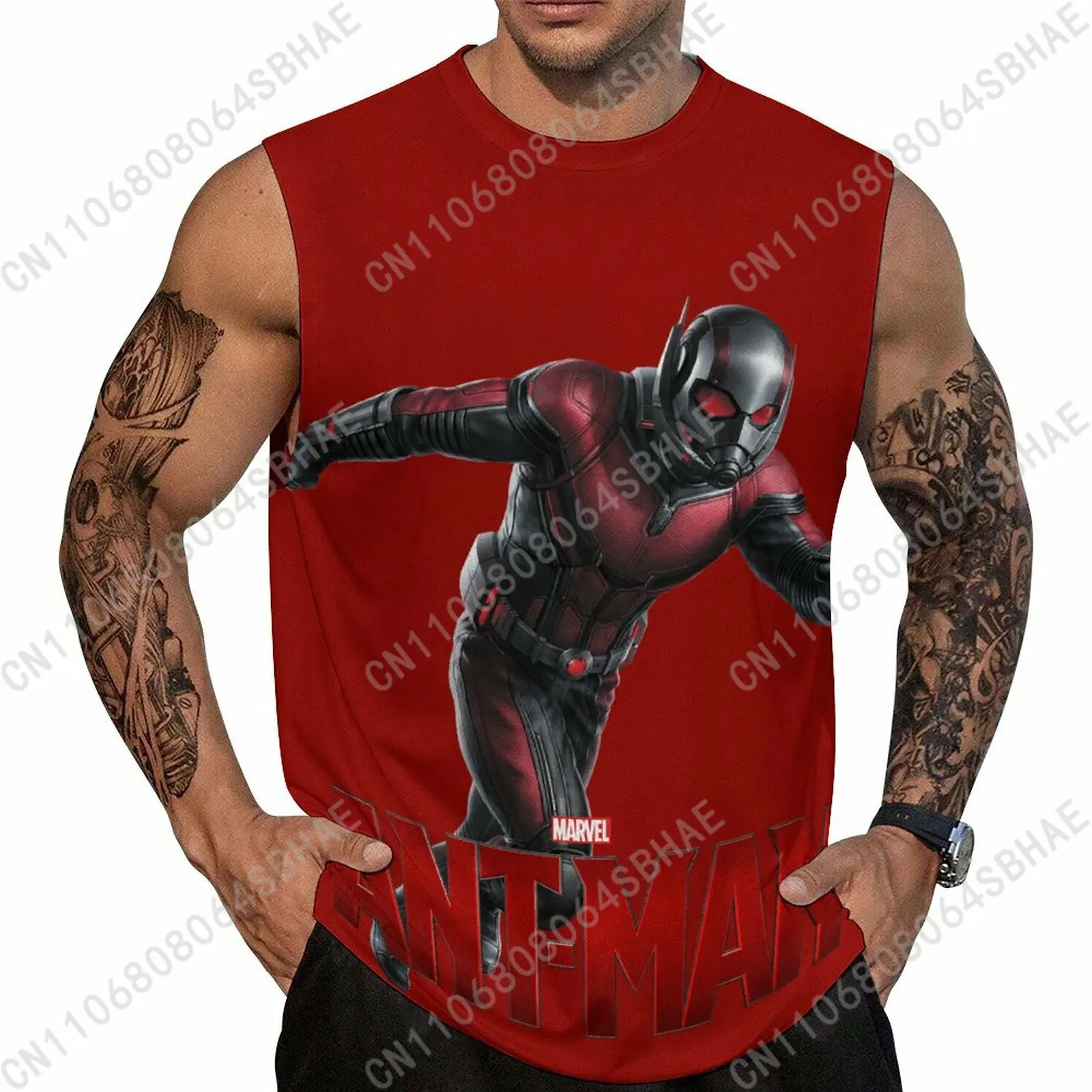 

Marvel Ant Man Custom Men's Sleeveless Shirt Personalized Tank Top Wear Summer Vest Tops Men Daily Use Cosplay