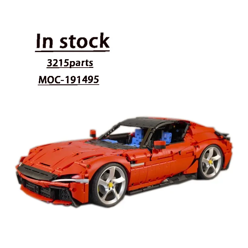 

MOC-191495 Новый конструктор 1:8 GT Supercar Racing, модель 3215 деталей MOC, креативный Детский конструктор на день рождения