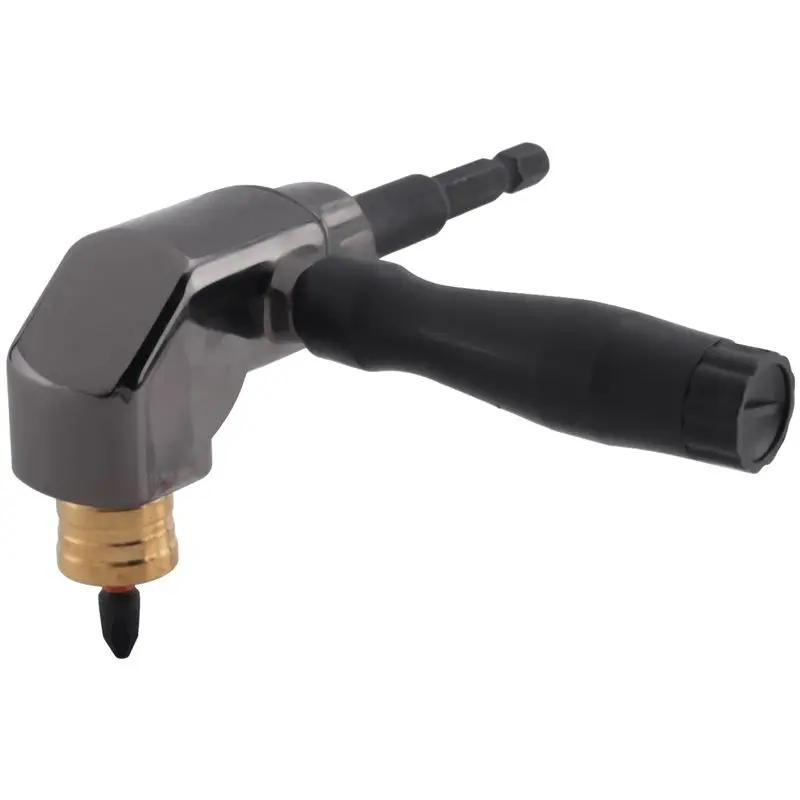 AF93-Самоблокирующийся 90-градусный прямоугольный держатель отвертки Приводная бита Угловое удлинение Электрическая отвертка Угловая отвертка Прочный