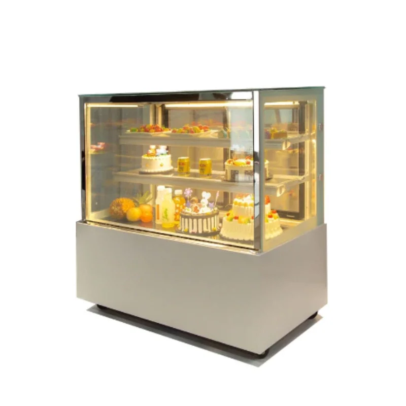 acrylic desk counter top countertop stand desert birthday cake display freezer chiller fridge case showcase cabinet