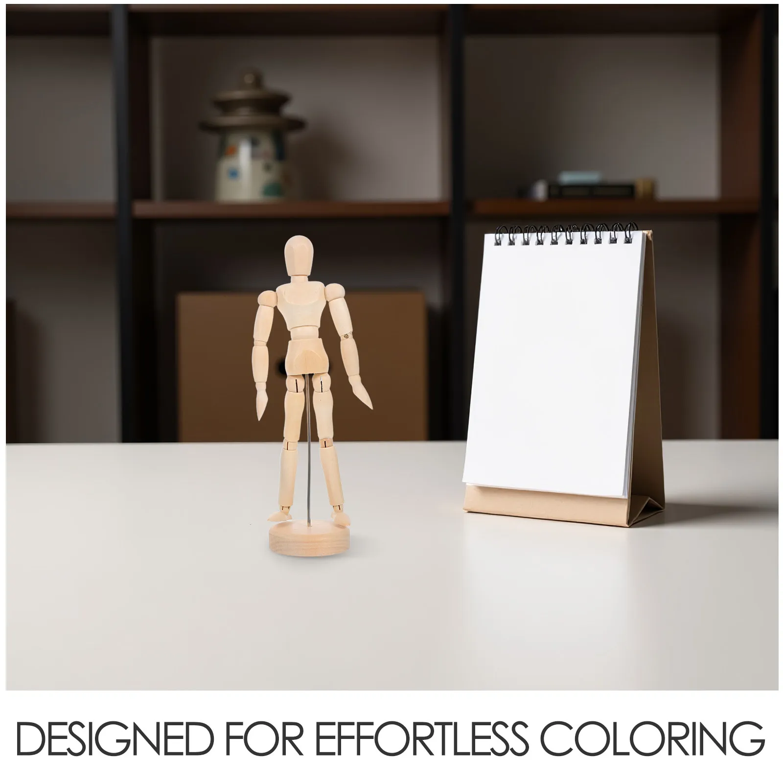 2Pcs Hardwearing Wooden Mannequin for Life Drawing Sketching Modeling Painting Creative DIY Art Projects Family Art