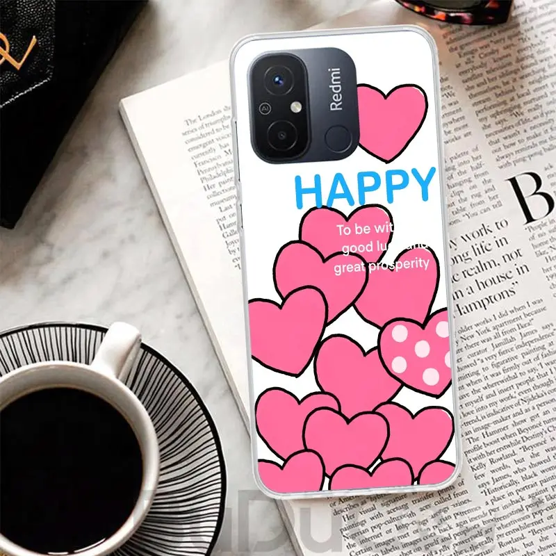 Love Heath Cover For Xiaomi Redmi 12 12C 10 10C 9 9C 9T 9A Phone Case 10A 8A 8 7A 7 6A 6 Pro K60 K20 K40 S2 Print Coque