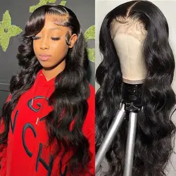 13x6 HD Lace Frontal Wig Body Wave 200% density 13x4 Lace Frontal Human Hair Wig Human Hair Lace Wig For Women Lace Closure Wigs