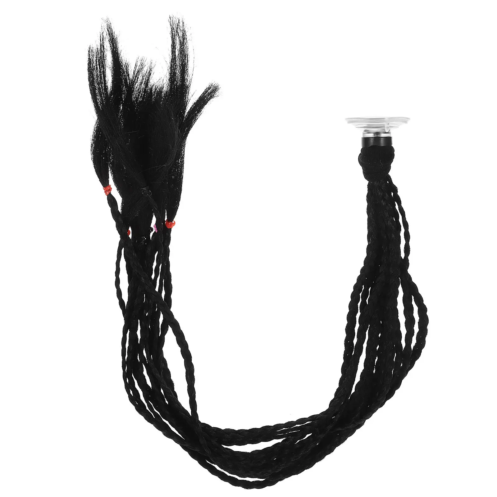 

Decorative Reusable Motorcycle Ponytail Dreadlocks Suction Cup Motorcycle Hair nament nament Braid Accessories