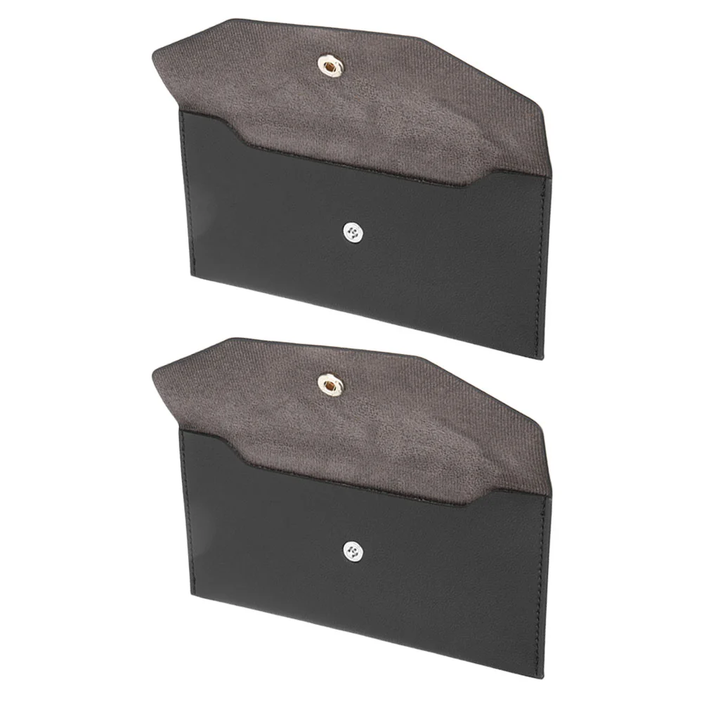 

2 Pcs Mail Sack Women Purse Clutch for Folding Wallets Envelop Cash Bag Miss