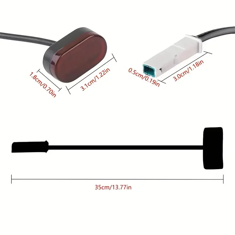 For Xiaomi M365 M365 Pro Electric Scooter Rear Mudguard Splash Fender with LED Taillight Durable Replacement Safety Protector