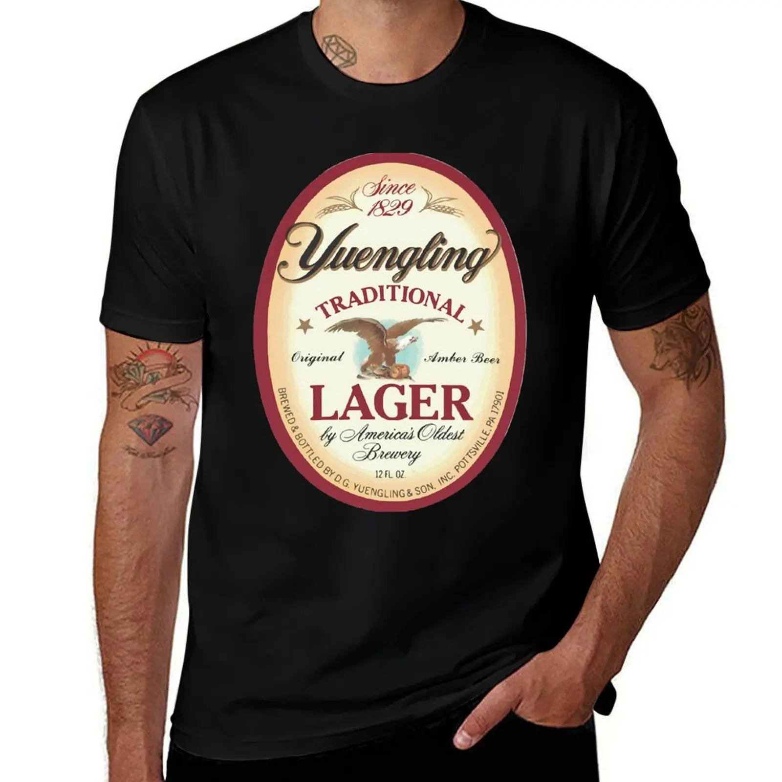 

Official Merchandise yuengling lager T-Shirt Casual Streetwear Short Sleeve Tee