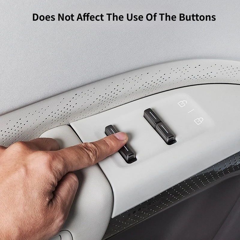 

Защитная пленка для панели управления стеклоподъемниками ZEEKR 7X, наклейки-накладки на кнопки дверей, силиконовые декоративные наклейки