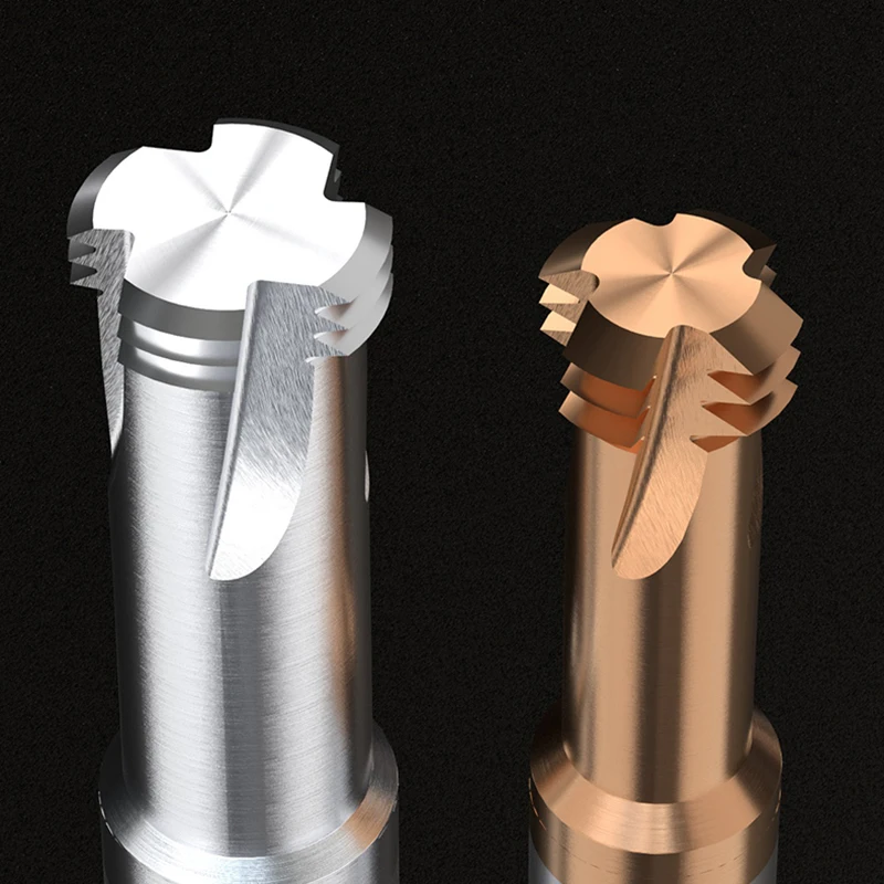 M1~M24 3 Thread Milling Cutter 3-Flute 4-Flute Integral Tungsten Carbide End Milling Cutter for Steel and Aluminum