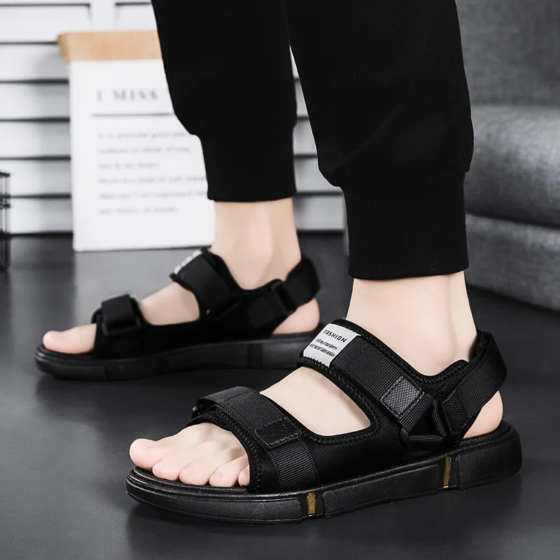 New Men Slippers PVC Soft Sole Non-slip Slides Casual Comfort Simplicity Outdoor Beach Sandal Home Bathroom Couples Slippers