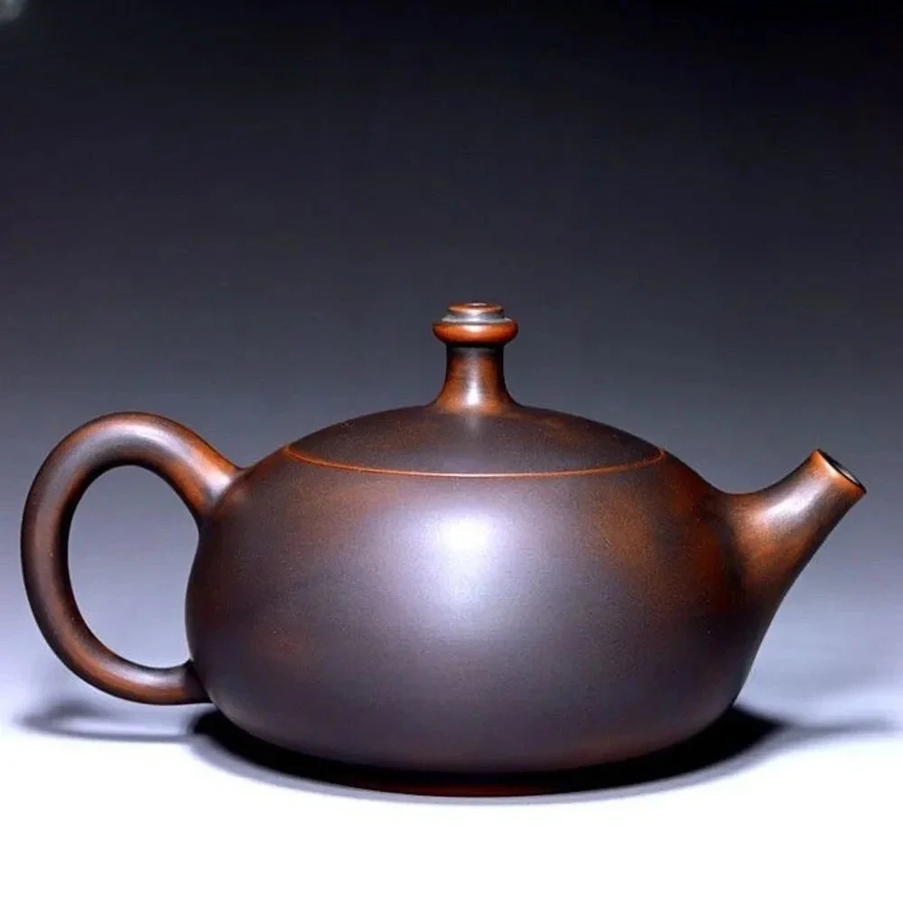 220ml Custom Qinzhou Nixing Pottery Zisha Tea Set Purple Clay Teapot Handmade Kiln Change Guifei Kettle Household Filter Cha Pot