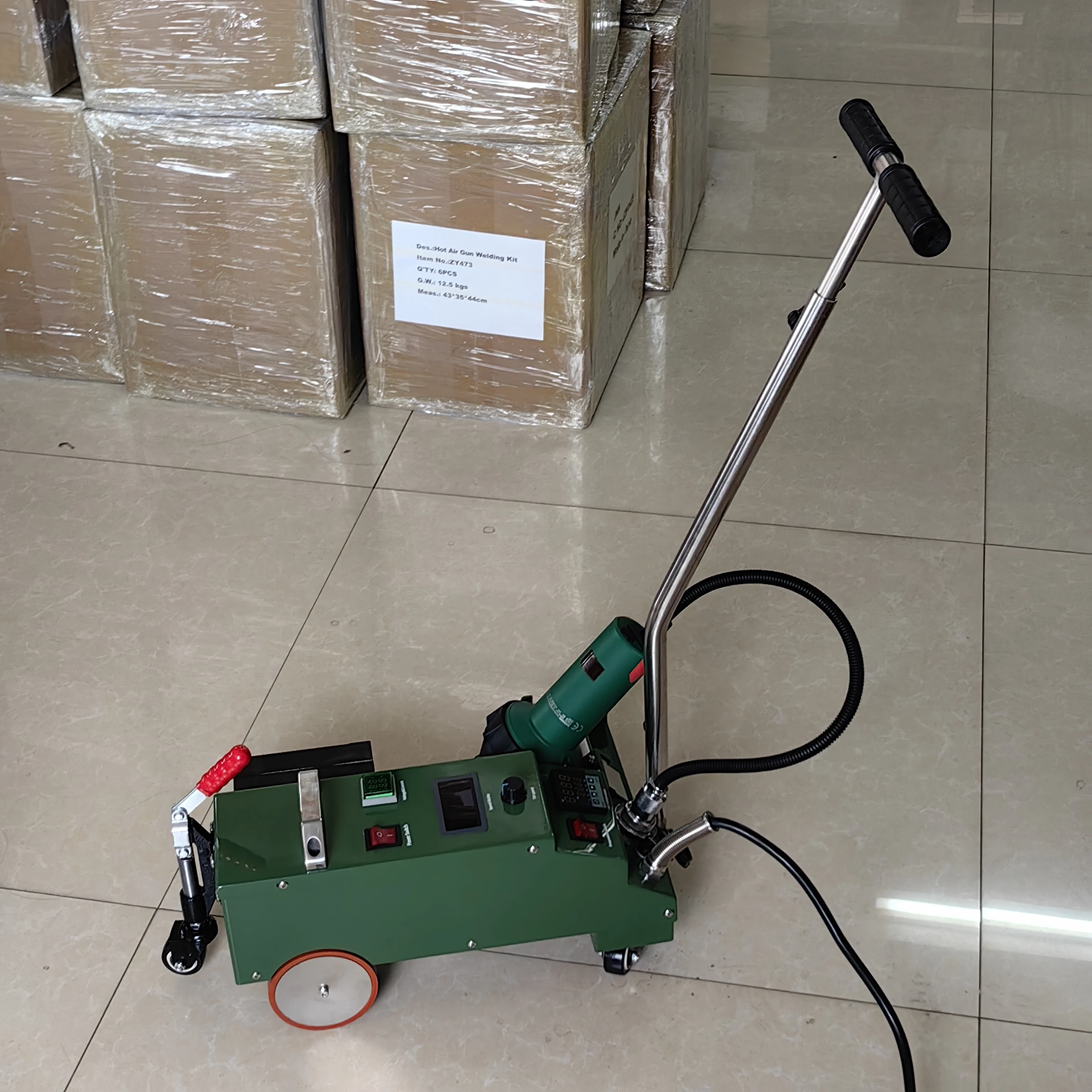 Portable Hot Air Welding Machine For Roof Waterproofing PVC Membrane & Overlap Welding Of Technical Textiles/Industrial Fabrics