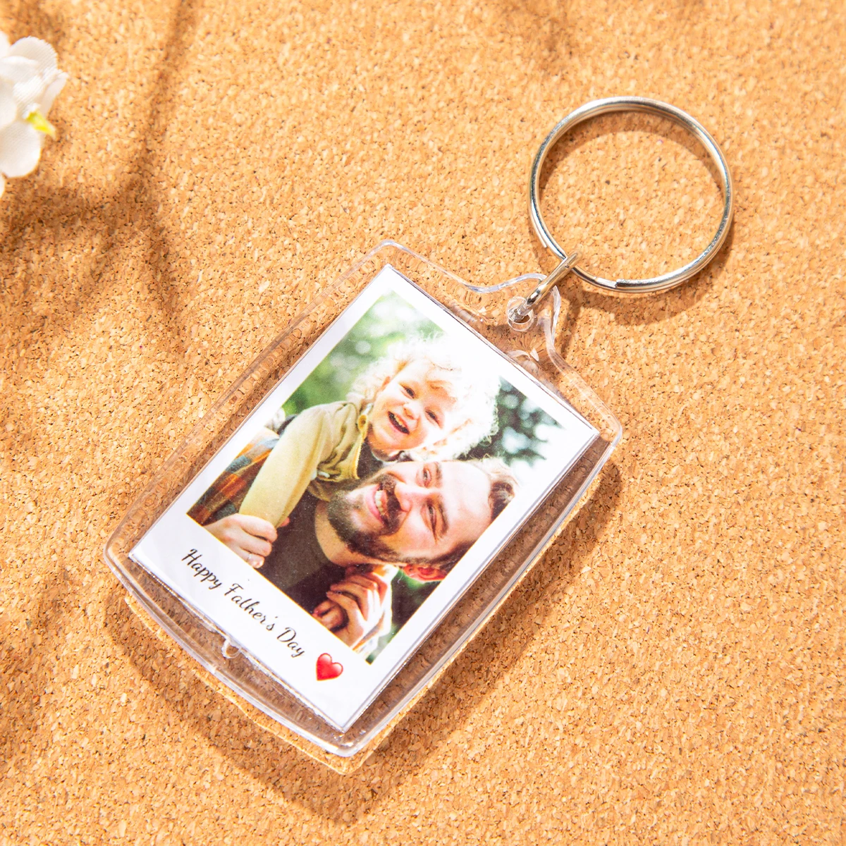 Custom 1pc/3pc/5pc Photo and Text Keychain, Photo Strip Keychain, Valentines Day Couple Gift, Custom Gift, Mother's Day Gift view 5