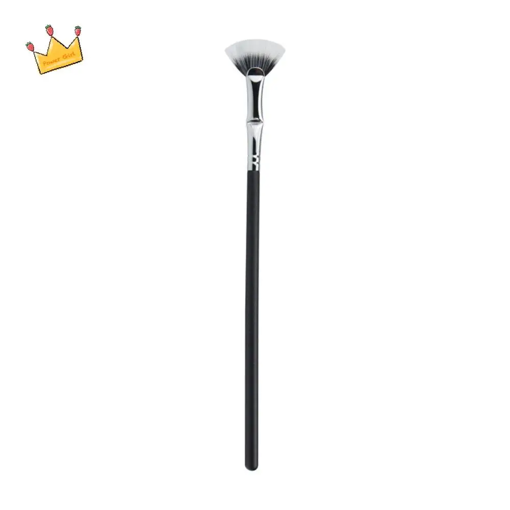 각진 부채꼴 속눈썹 브러쉬 미세하고 명확하게 뿌리 마스카라 팬 브러쉬 나무 손잡이 전문 메이크업 도구