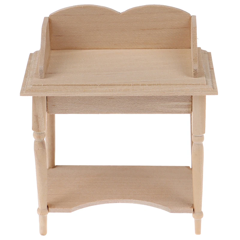 

Миниатюрная деревянная модель стола для кукольного домика DIY, масштаб 1/12