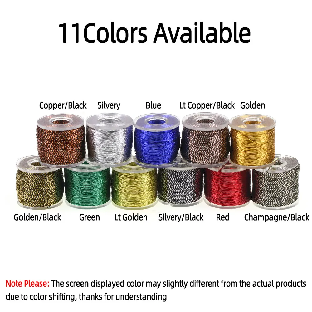 100 Yards/Spool Fishing Rod Building Metallic Thread Nylon Fibers Guide Ring Fix Line Jig Hook Tying Rod Repairing Line