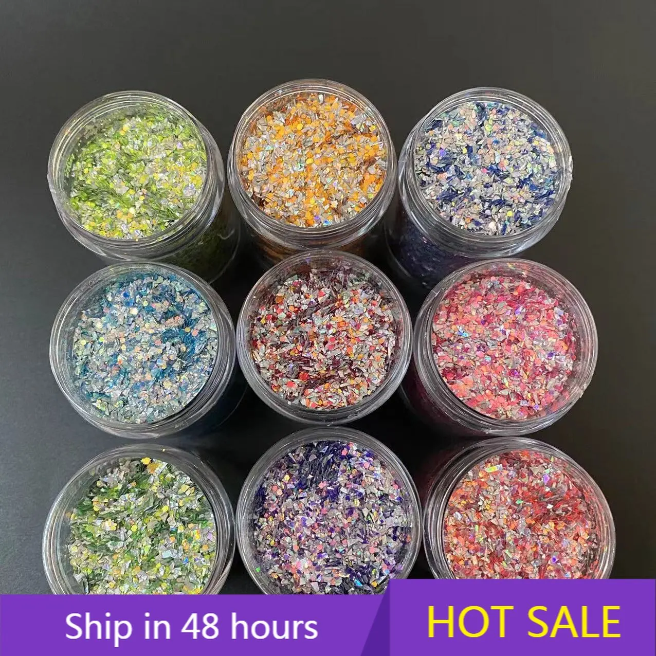 

YTYIN Chunky Glitter Polyester Sequin Nail Holographic Cosmetic Glitter Mix