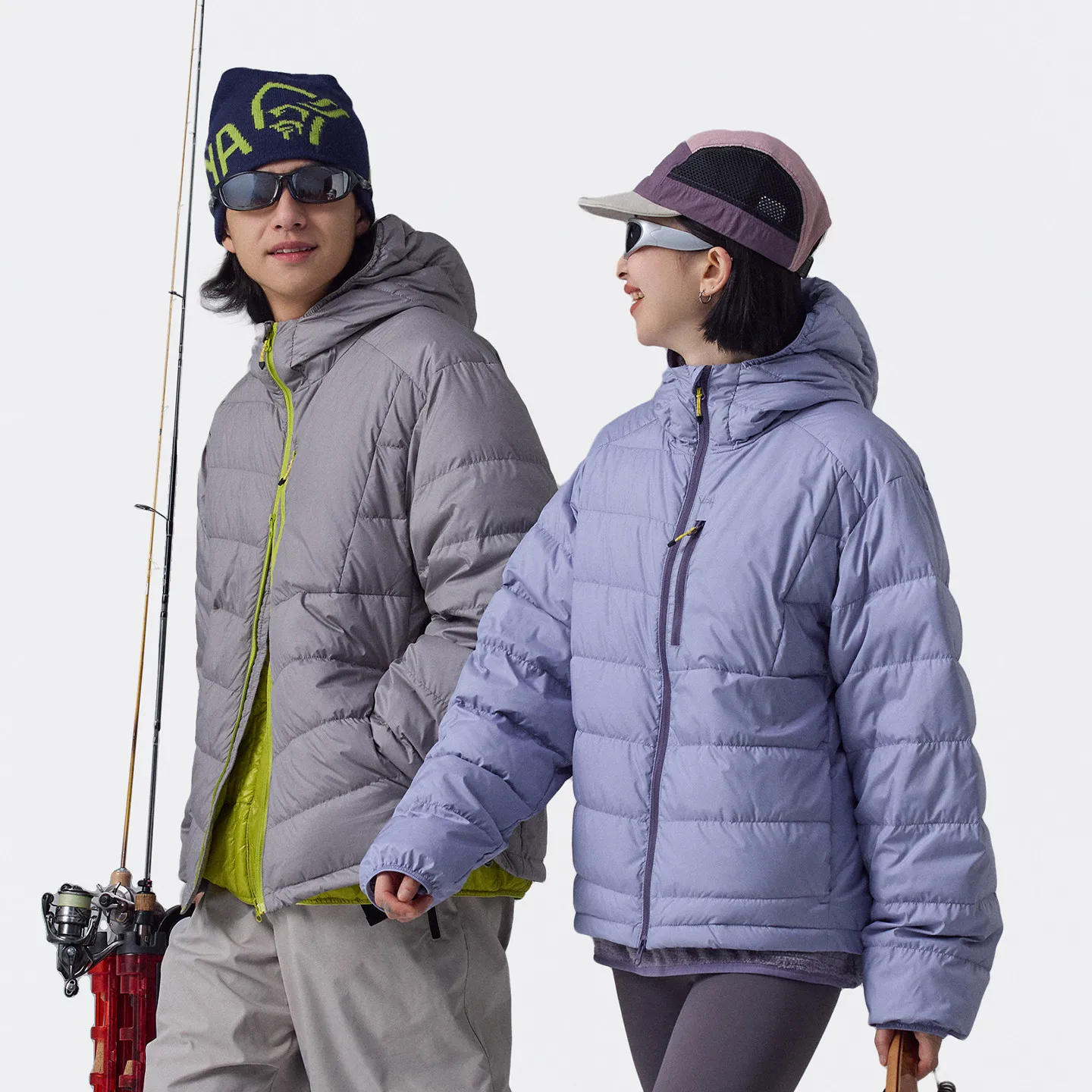 2025 Winter New Arrival Lightweight Mountain Style Outdoor Sports Hooded Down Jacket Unisex, Outdoor Camping