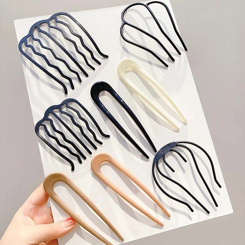 

4 Teeth Insert Comb Metal Hair Braiding Hairpin Vintage Headwear Barrette Hair Accessories Hair Clip Jewelry Styling Accessories