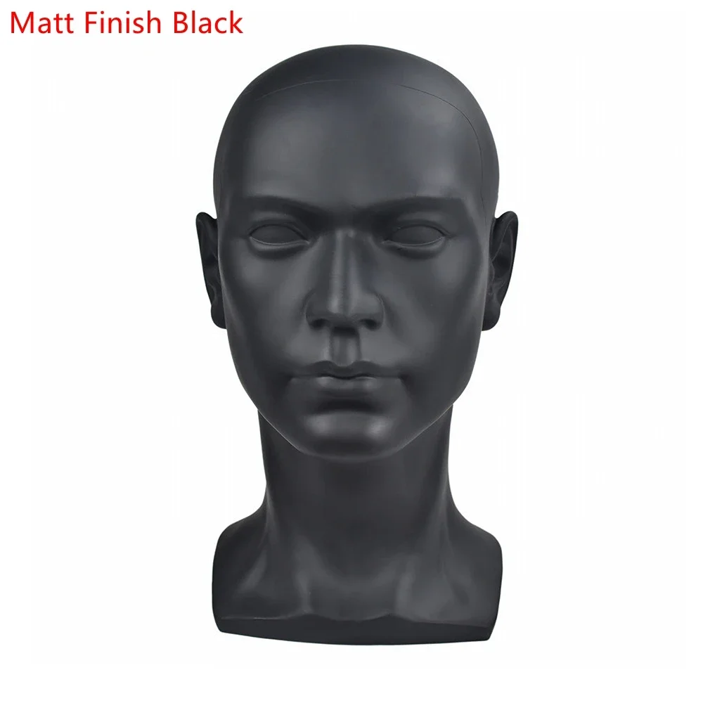 PVC Male Mannequin Head Model Realistic Man Dummy Wig Mannequin For Hat Sunglasses Eyeglass Headset Display Stand Manikin Head