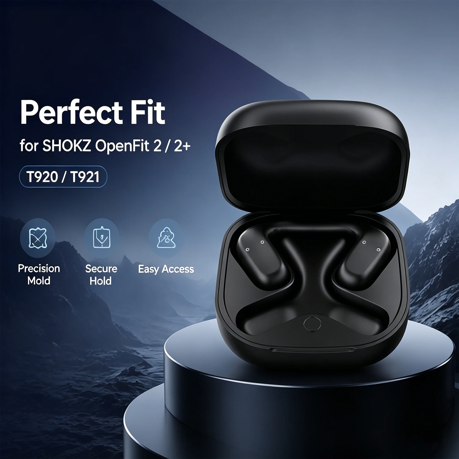 Earbuds Charging Case - Replacement Charging Case For SHOKZ OpenFit