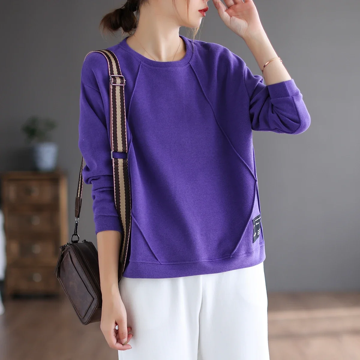 Hoodies Women Sweatshirts O-neck Autumn Winter Loose Soft Fashion Daily New Casual Korean Style Pullover Ladies Basic Sweatshirt