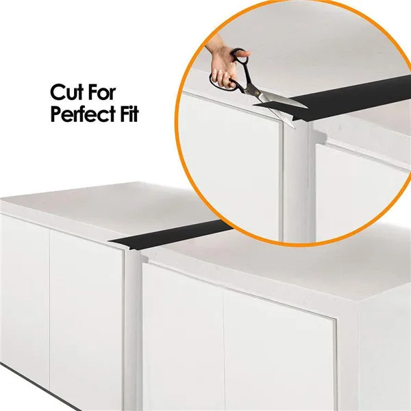 Kitchen Silicone Stove Counter Gap Cover Heat Resistant Wide & Long Gap Filler Seals Spills Between Counter