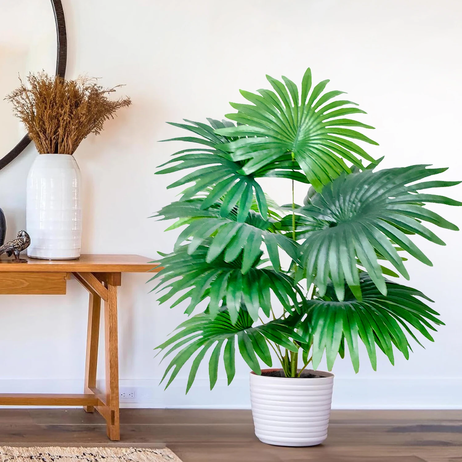 105 cm/41,33 inch kunstmatige waaierblad tropische plant grote nep palm kantoor thuis vakantie decoratie