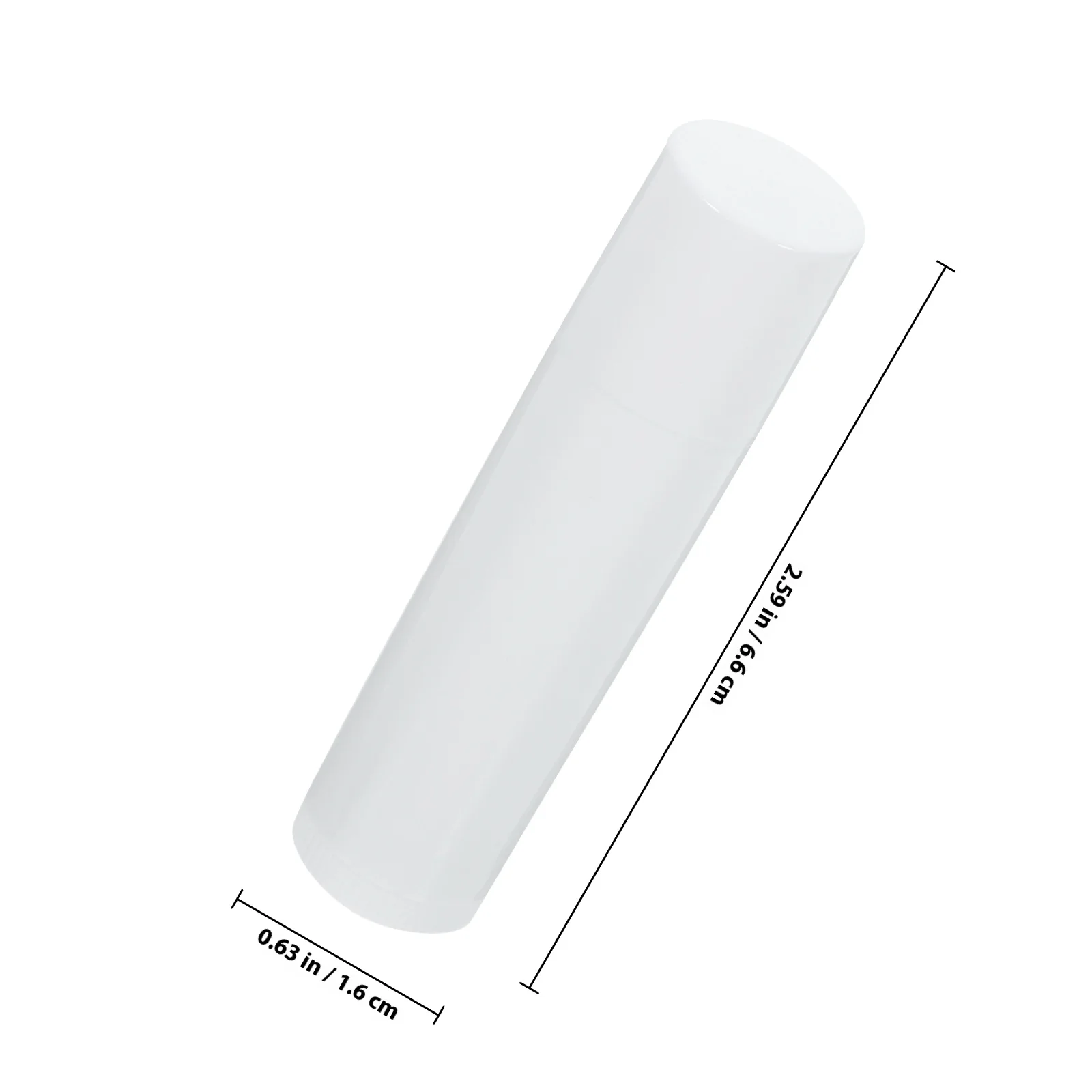 50 stuks lippenbalsembuis met doppen, natuurlijke polypropyleencontainers voor handgemaakte wasstokdispenser, glad push-ontwerp