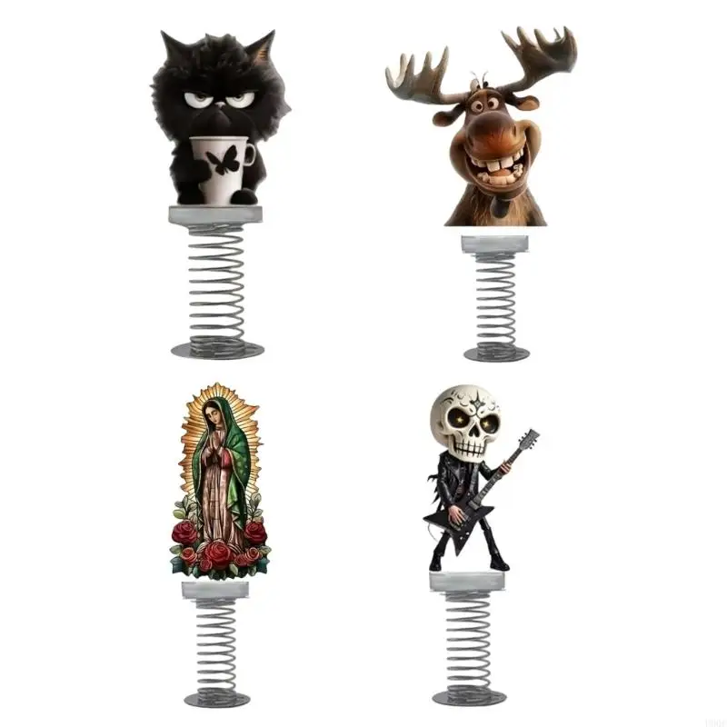 

2025 New Funny Motion Sensitive Cats Dashboard Figurine Playful Pet Companion Gift for Birthdays Christmas Home Office Decors