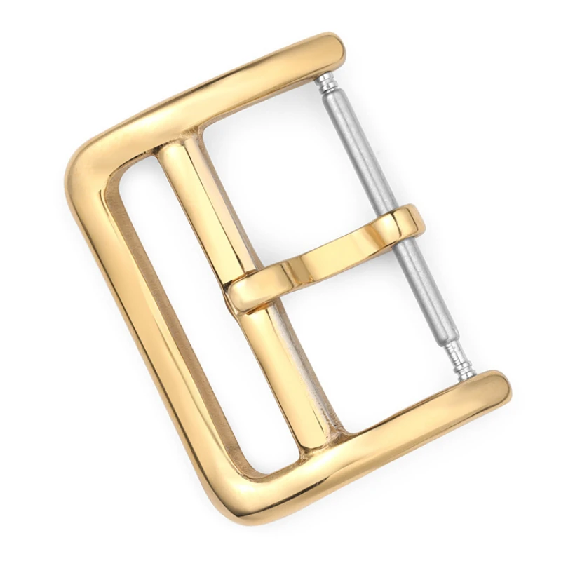 12mm 14mm 16mm 18mm 20mm 22mm Stainless Steel Watch Buckle Pin Clasp Polished Metal Buckle Silver Gold Buckle Watch Accessories