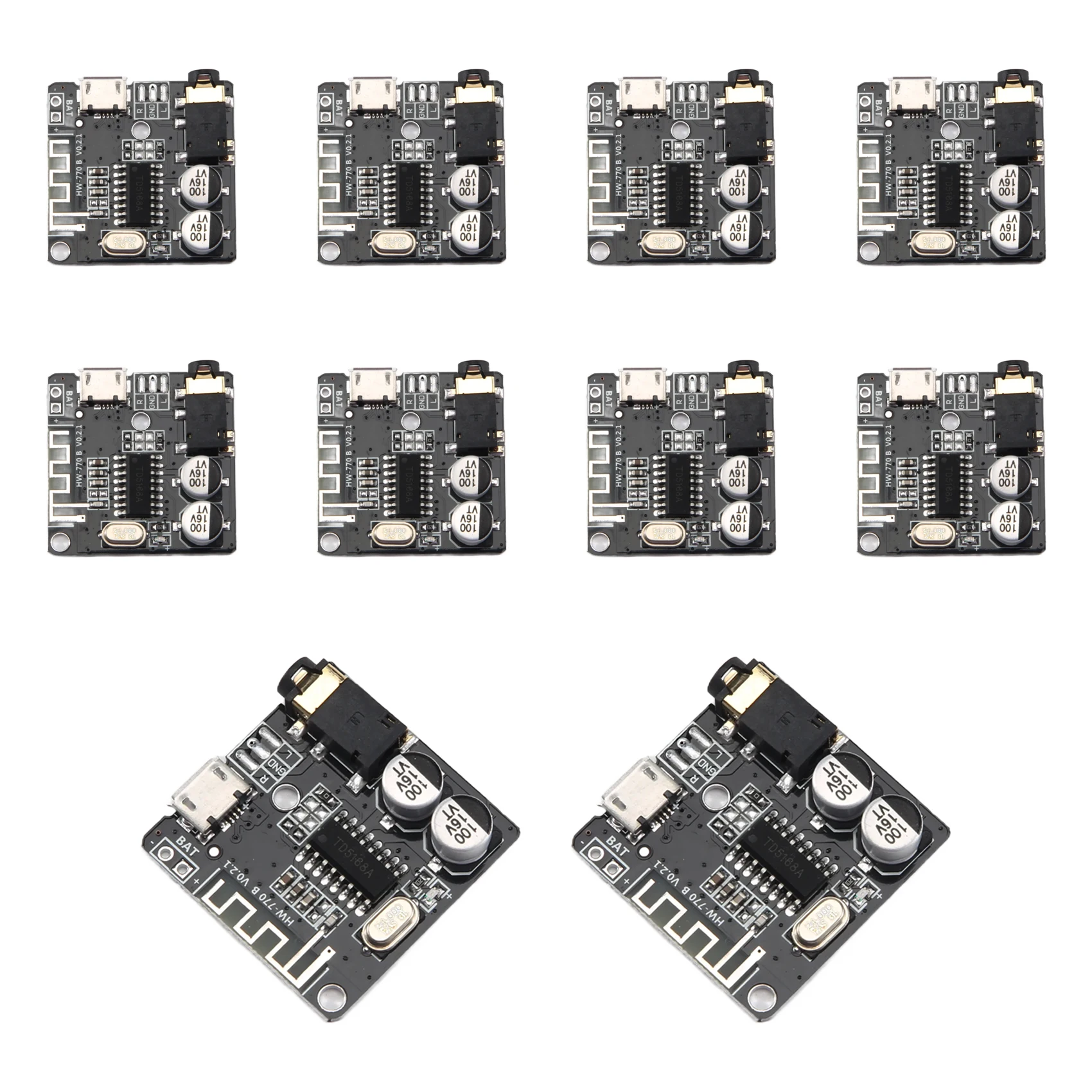 AEF7-VHM-314 Bluetooth Audio Receiver Board Bluetooth 5,0 Mp3 Verlustfreie Decoder Board Wireless Stereo Musik Modul 10 Stücke