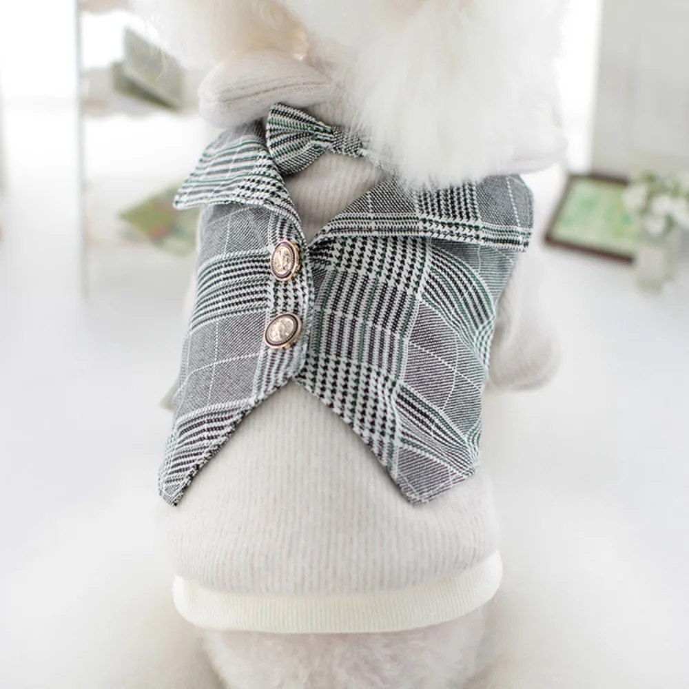 Pet Dog Winter Outfit Suit Cat Skirt Teddy Bear New Winter Pet Couple Outfit Puppy Clothes Designer Dog Clothes for Small Dogs