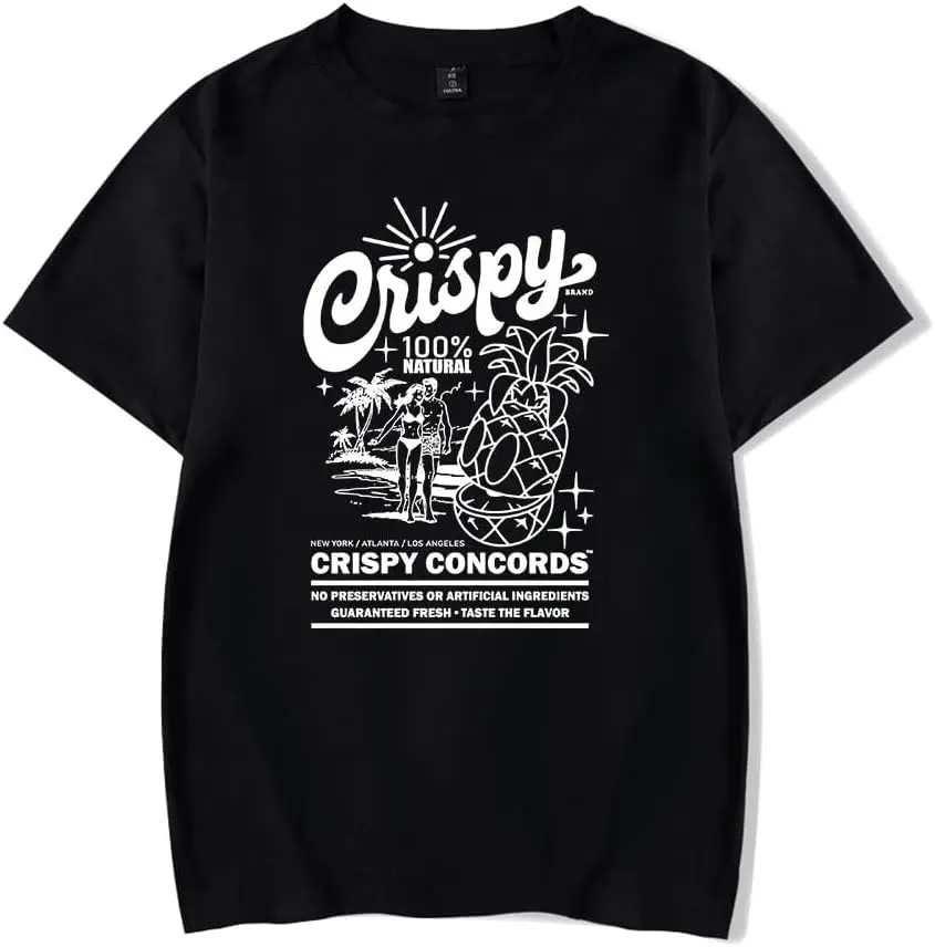 Crispy Concords Merch T Shirt Classic Print Unisex Short Sleeve Top Tee