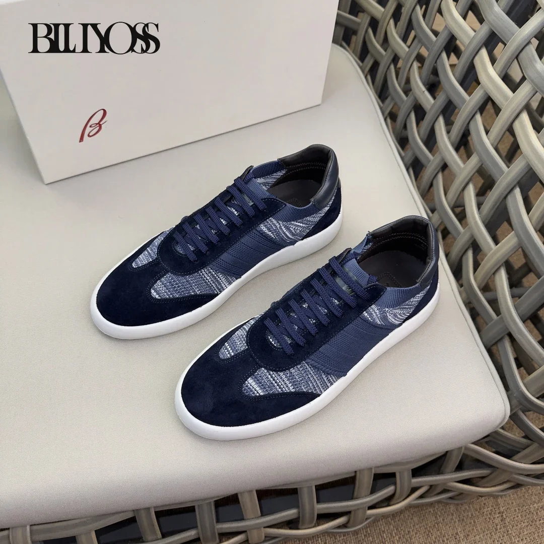 BLLIYOSS 2024 New Wool Mixed material running Men shoes Italy Inner Sewing label Comfort high Quality Outdoors Men European