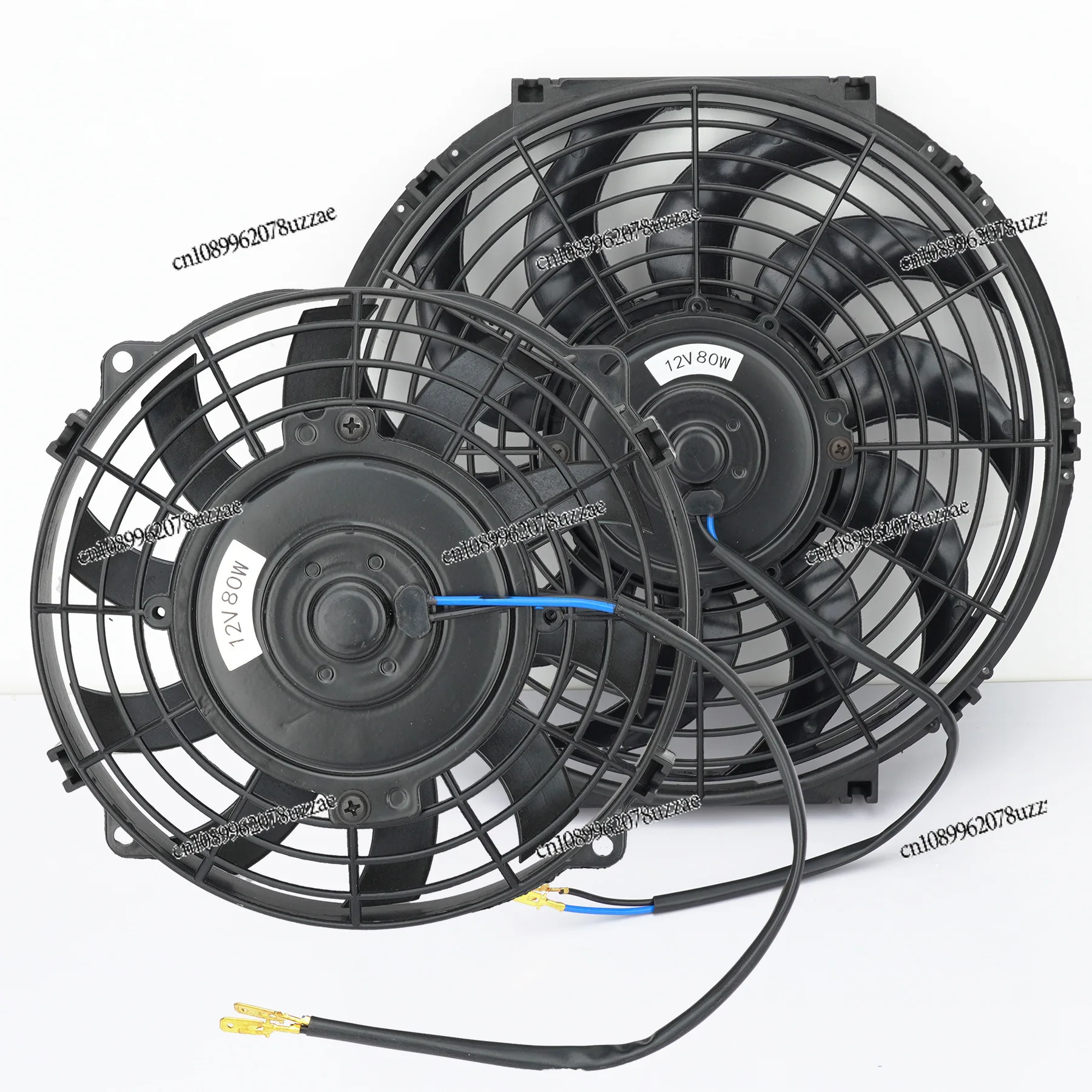 Automotive Cooling Fan Universal 12V 80W120W Ultra-thin Push-pull Electric Radiator Cooling Fan Kit