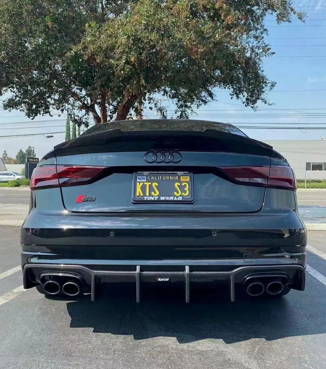 

For 2013-2020 Audi A3 S3 Modification and Upgrade KB Style Blade Carbon Fiber Rear Lip