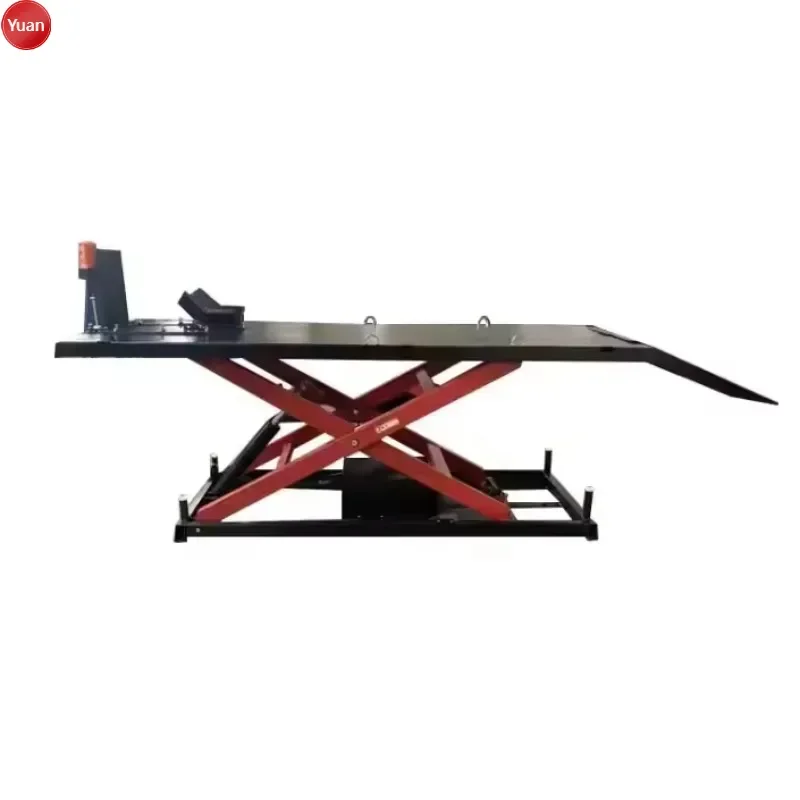

Scissor Type Electric Motorcycle Lift CE Hydraulic Load 500KG Motorcycle Lifter Table 200*60CM Platform