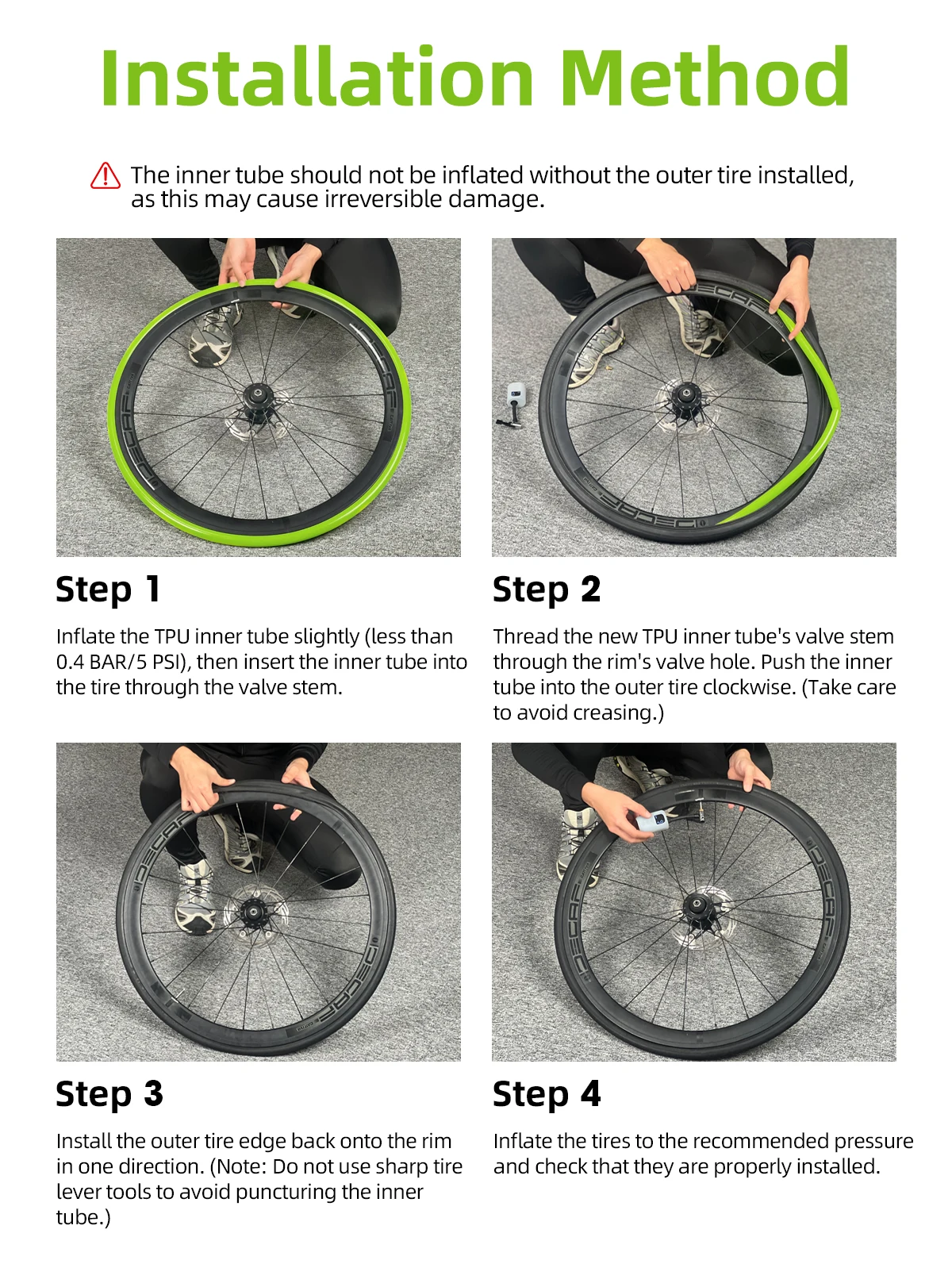 CYCLAMI Ultraleichter 29-Zoll-MTB-Schlauch aus TPU mit französischem Ventil (FV) 45 mm für Gravel 700C 32C 35C 37C 40C 47C Superleicht – Detail 4