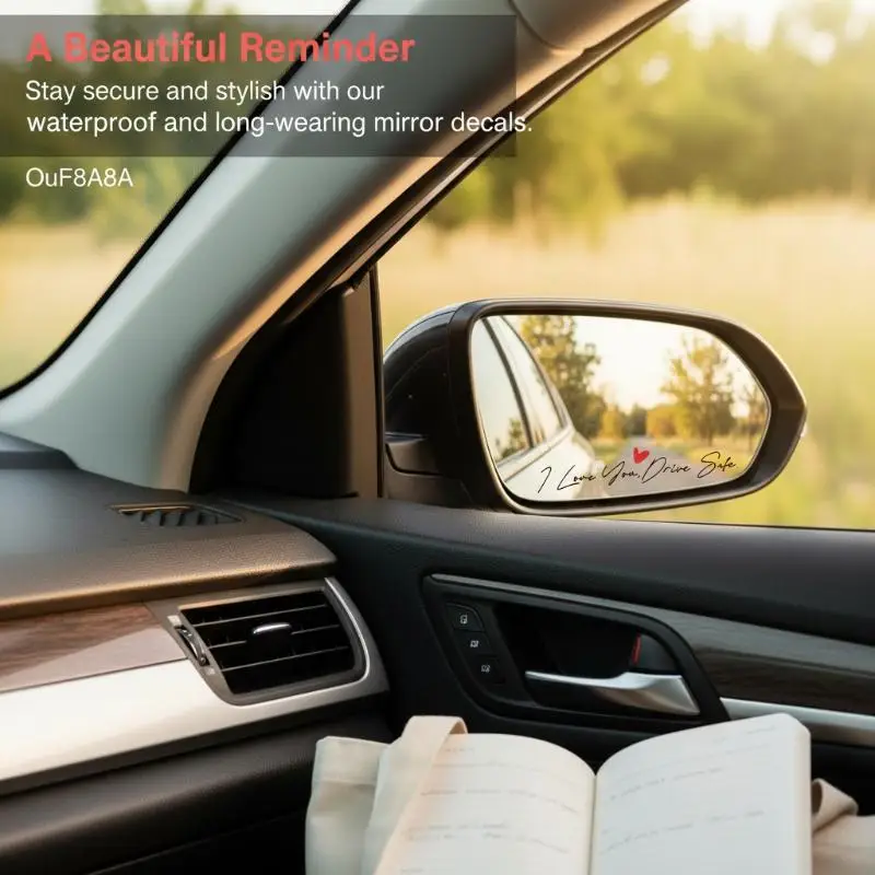 Autocollants de voiture avec texte religieux, imperméables, pour rétroviseurs de moto, rétroviseurs automobiles, 10 pièces