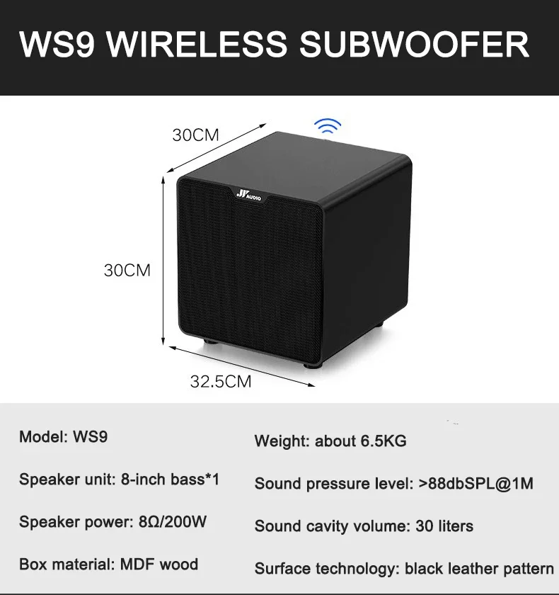 Sistema di altoparlanti a 7.2 canali per Home Theater con suono Surround ad alta definizione con altoparlanti satellitari da 4 pezzi e due set di Subwoofer